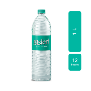 Bisleri 1 L Packaged Drinking Water (Case Of 12 Bottles)